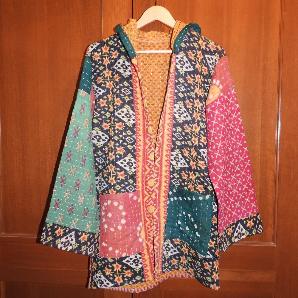 ✨ One-of-a-Kind Kantha Quilted Jacket ✨
